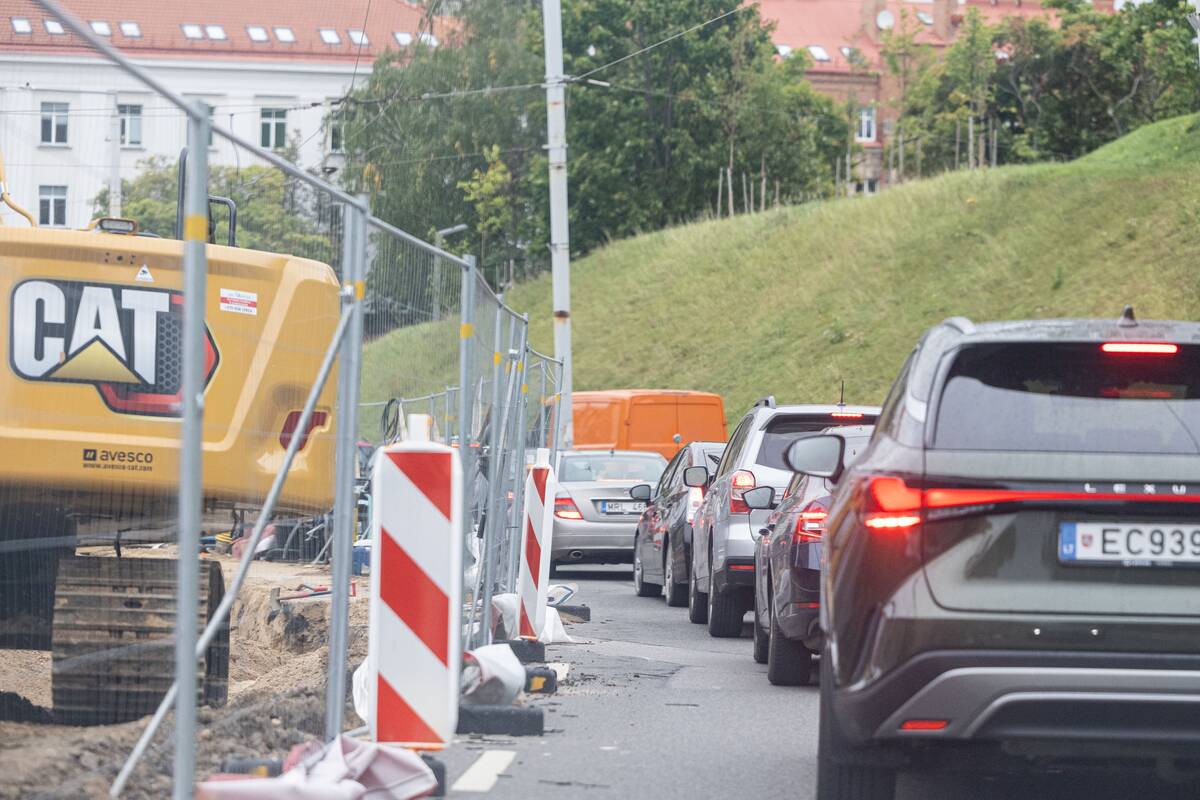 Vilniuje fiksuotos milžiniškos spūstys