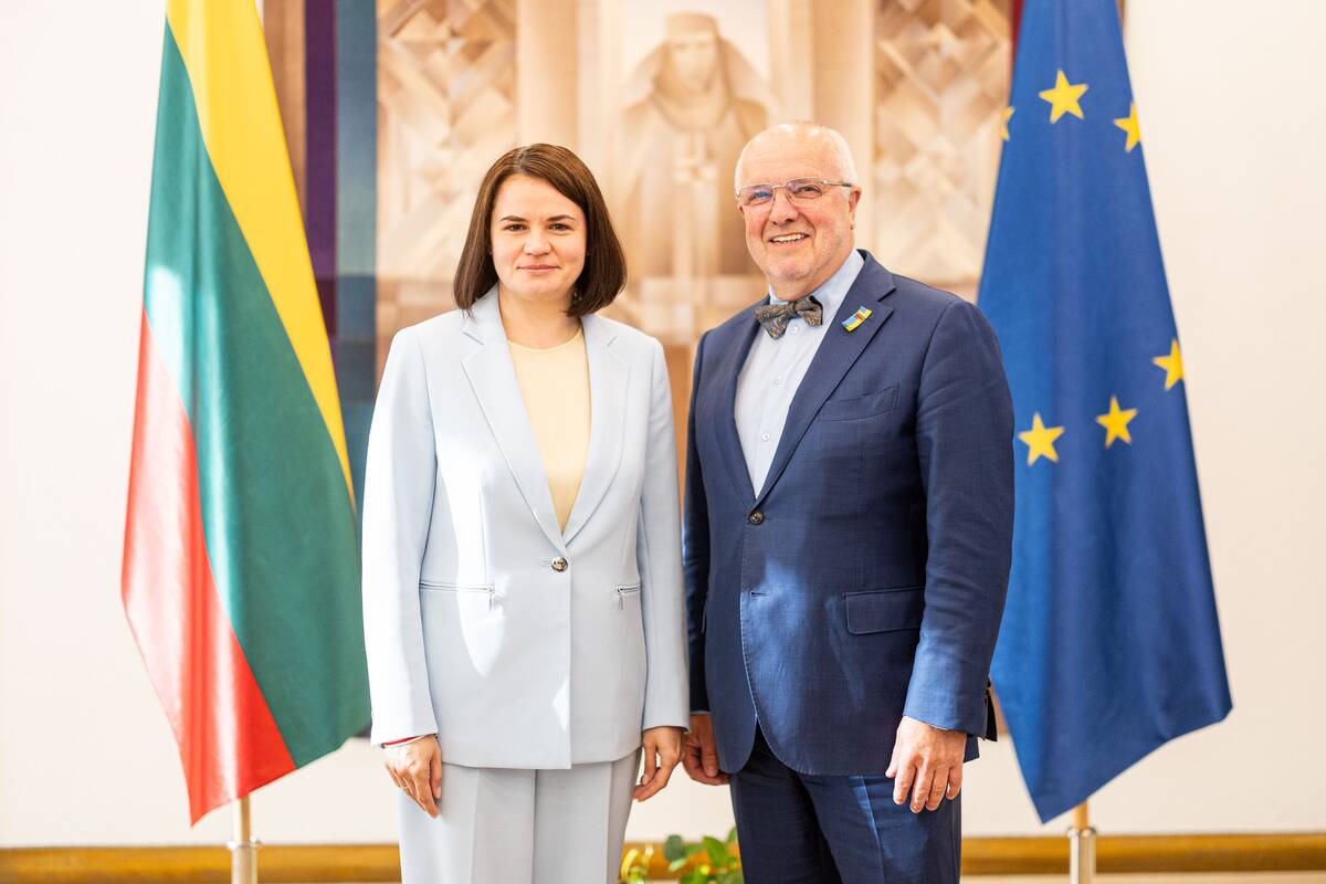 Juozas Olekas susitiko su Sviatlana Cichanouskaja