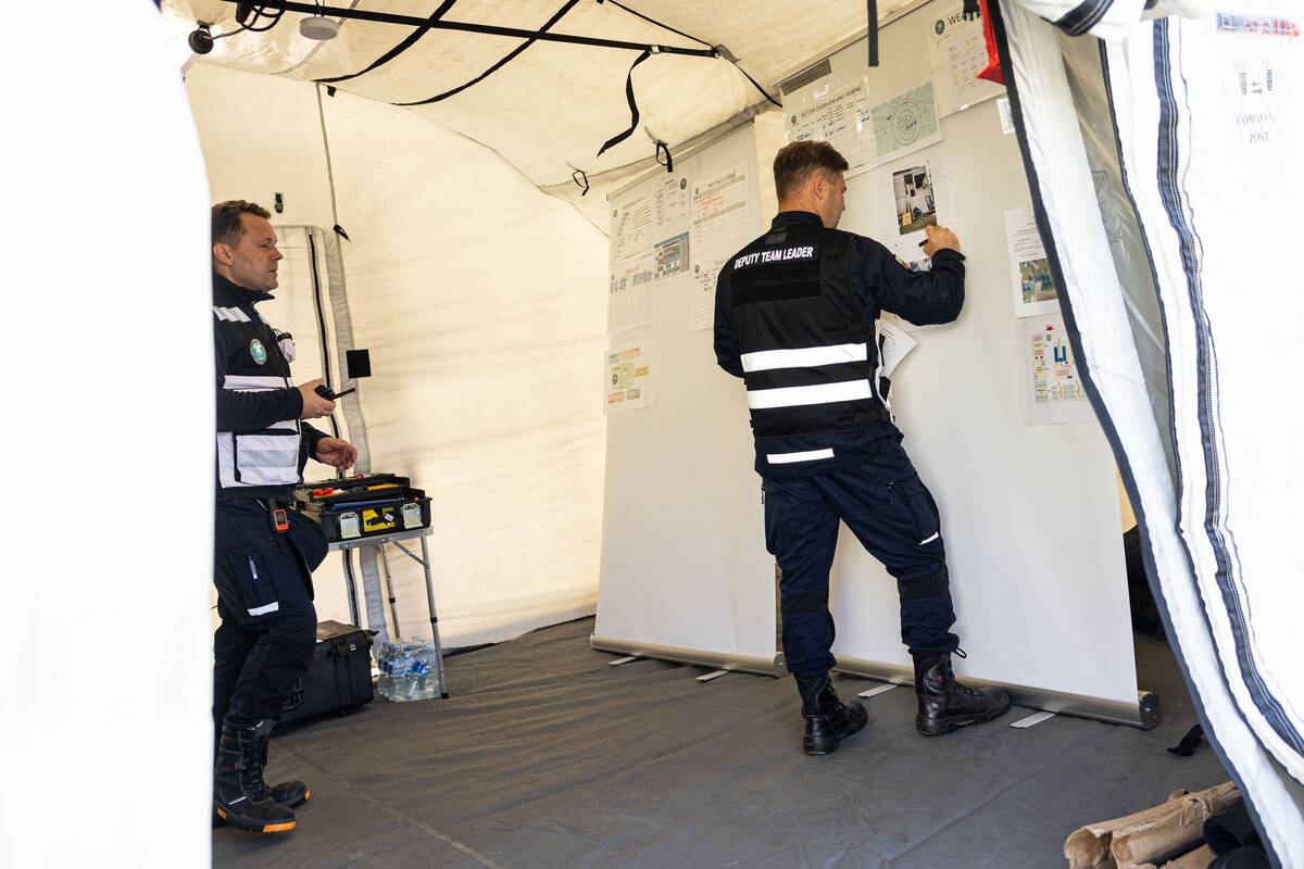 Tarptautinės pagalbos teikimo komandos pratybos