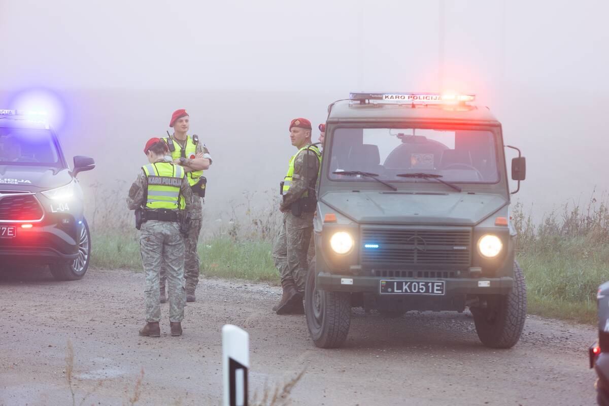 Rytas po drono numušimo: budi policijos pajėgos