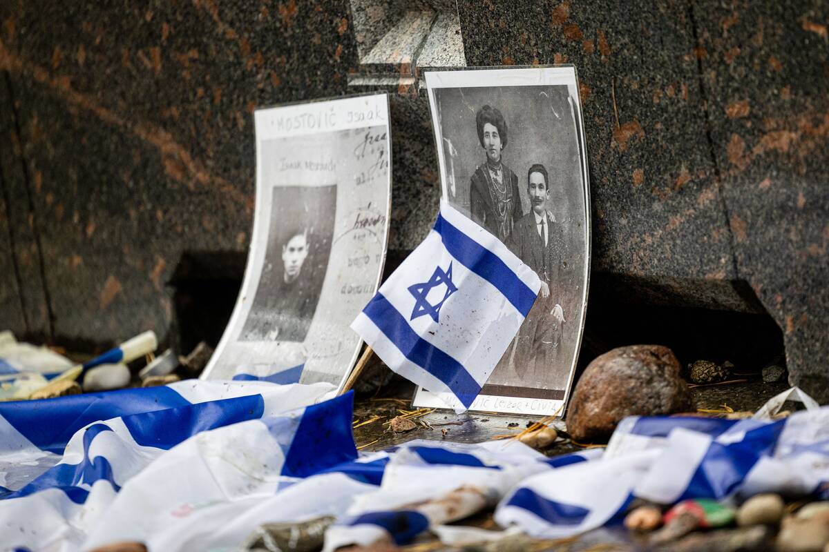 Lietuvos žydų genocido aukų pagerbimo ceremonijoja Panerių memoriale