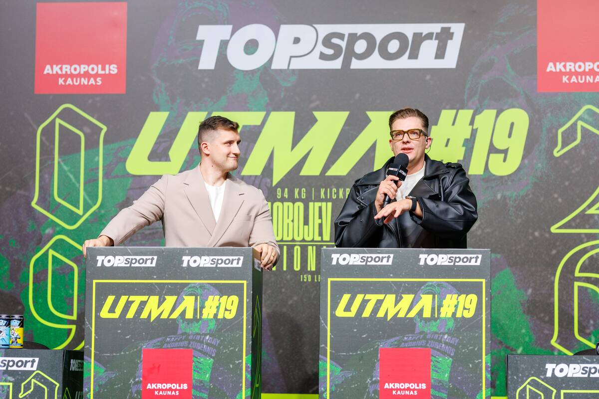 „UTMA 19“ spaudos konferencija