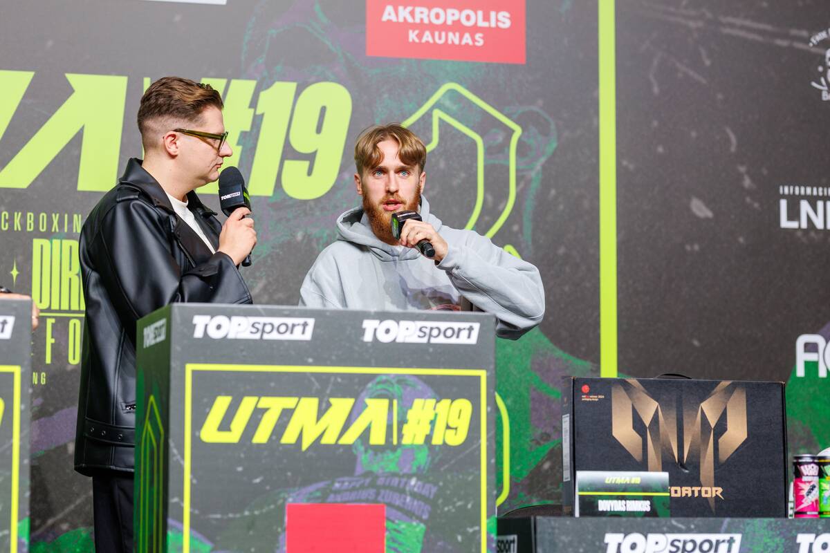 „UTMA 19“ spaudos konferencija