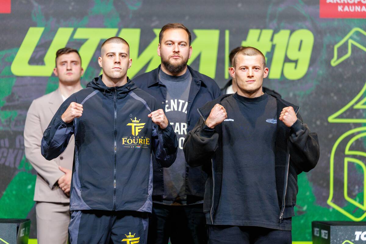 „UTMA 19“ spaudos konferencija: Kaine Fourie ir Eimantas Stanionis