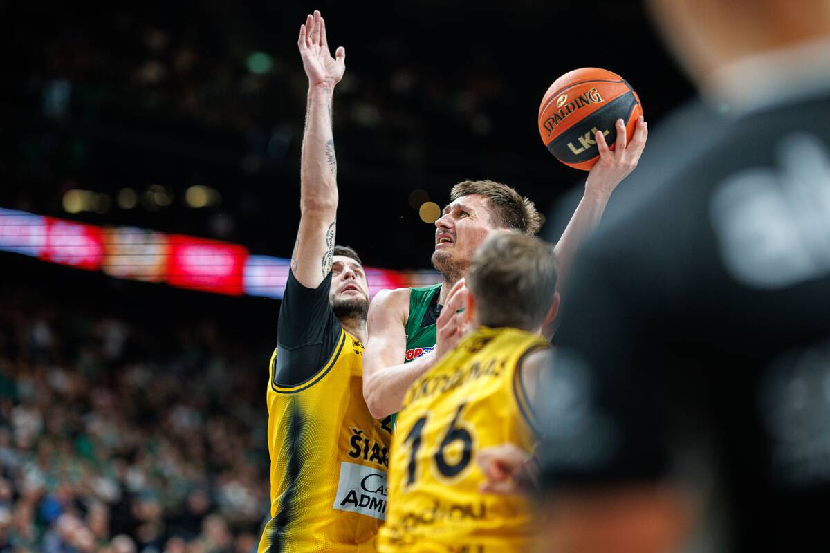 LKL rungtynėse susitiko „Žalgirio“ ir „Šiaulių“ krepšininkai