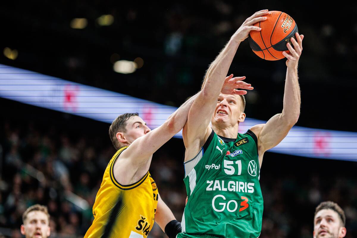LKL rungtynėse susitiko „Žalgirio“ ir „Šiaulių“ krepšininkai