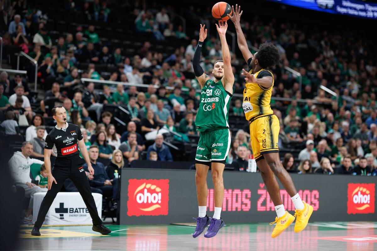LKL rungtynėse susitiko „Žalgirio“ ir „Šiaulių“ krepšininkai