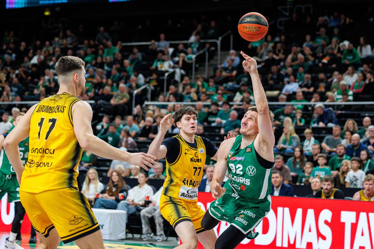 LKL rungtynėse susitiko „Žalgirio“ ir „Šiaulių“ krepšininkai