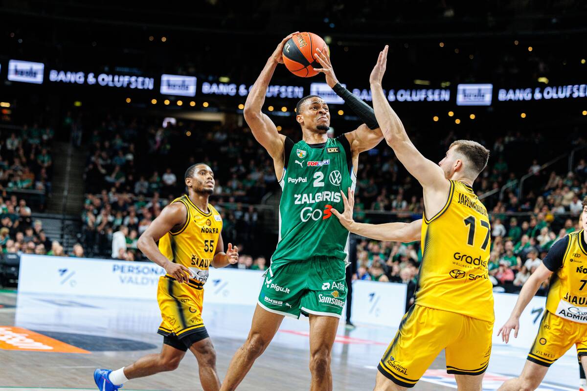 LKL rungtynėse susitiko „Žalgirio“ ir „Šiaulių“ krepšininkai