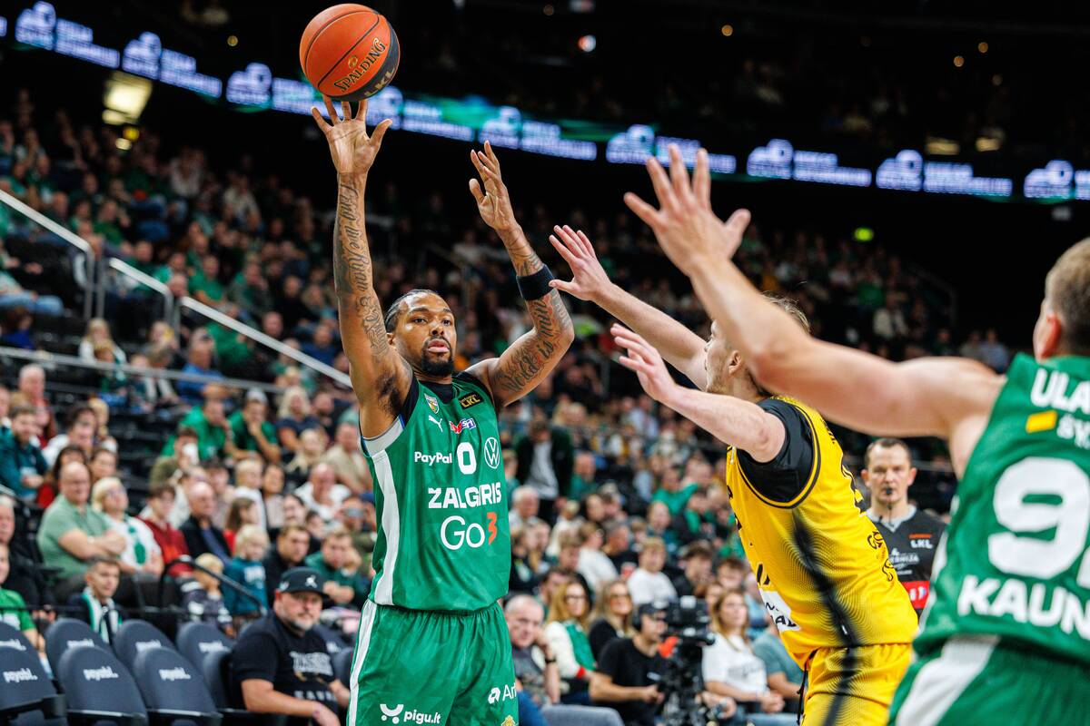 LKL rungtynėse susitiko „Žalgirio“ ir „Šiaulių“ krepšininkai