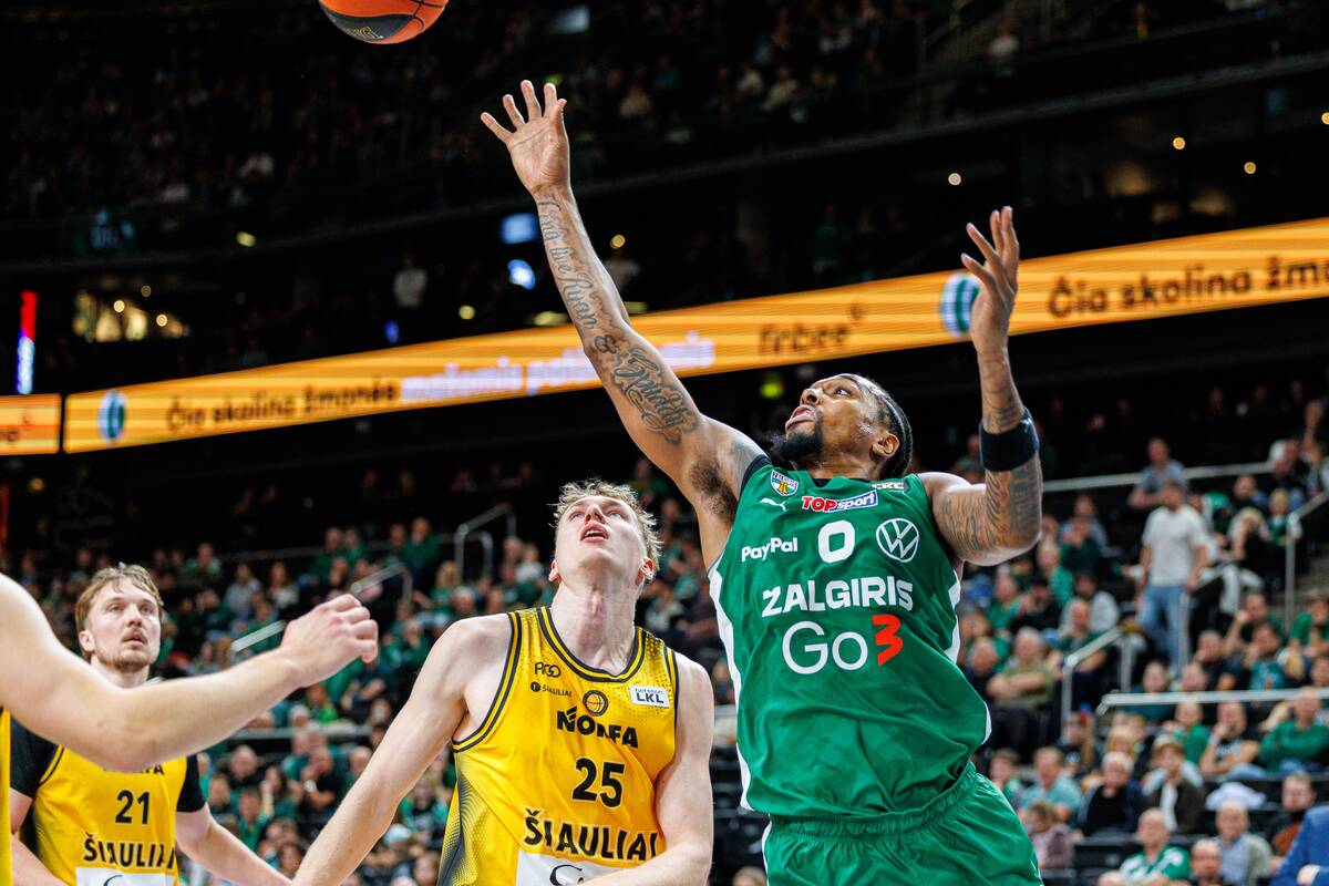 LKL rungtynėse susitiko „Žalgirio“ ir „Šiaulių“ krepšininkai