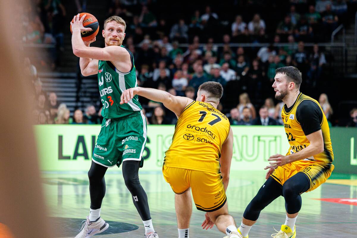 LKL rungtynėse susitiko „Žalgirio“ ir „Šiaulių“ krepšininkai