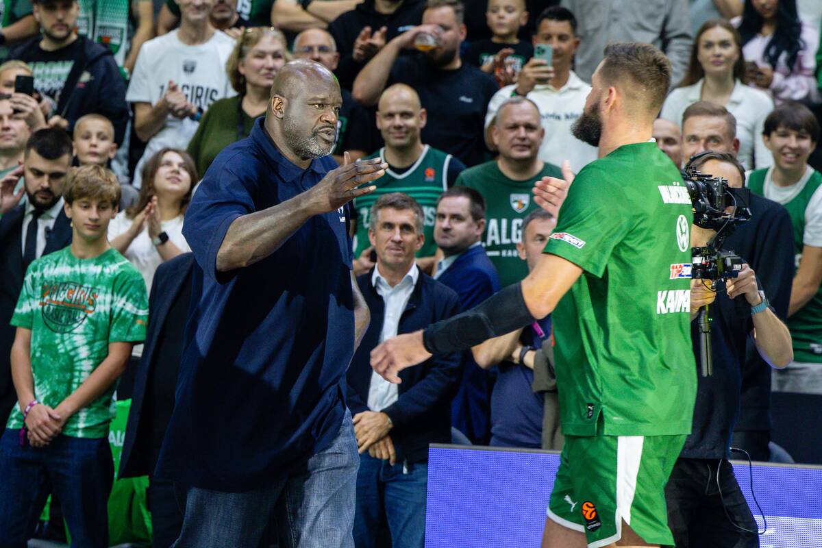 Shaquille'as O'Nealas Kauno „Žalgirio“ arenoje