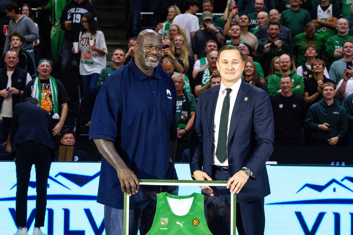 Shaquille'as O'Nealas Kauno „Žalgirio“ arenoje