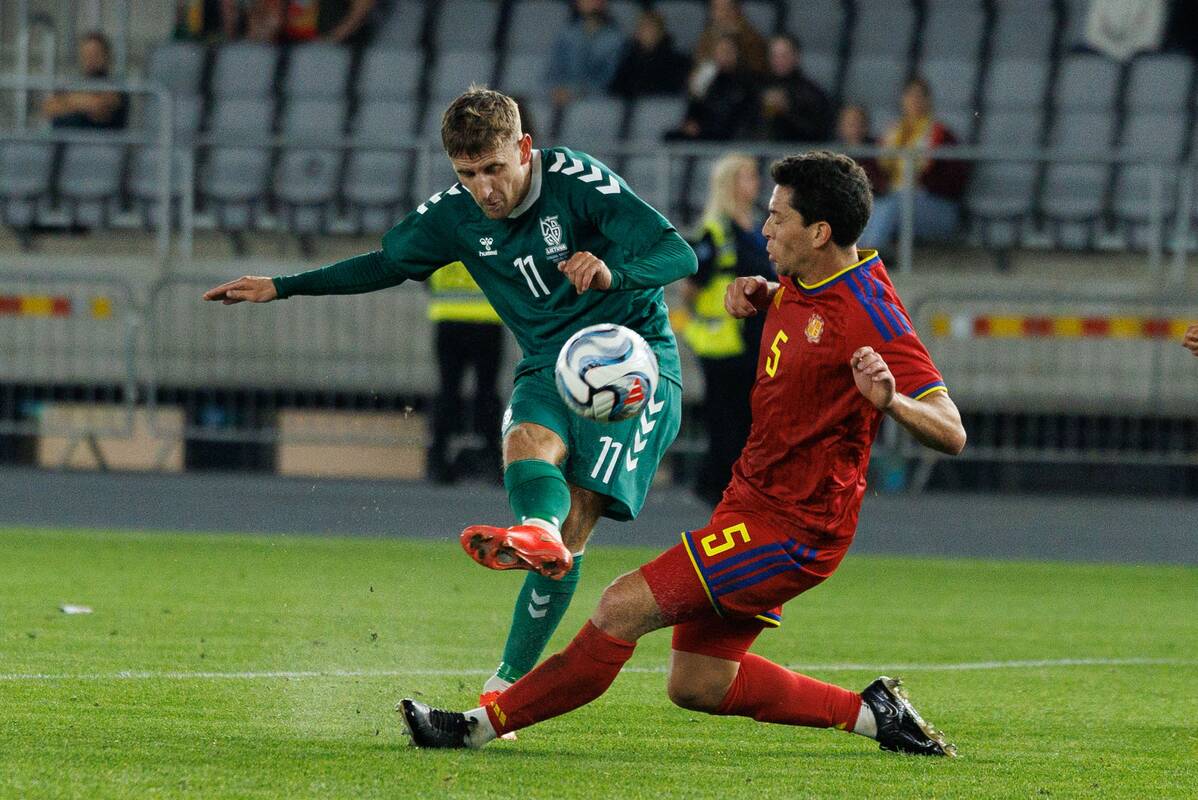 Kontrolinės futbolo rungtynės: Lietuva – Andora