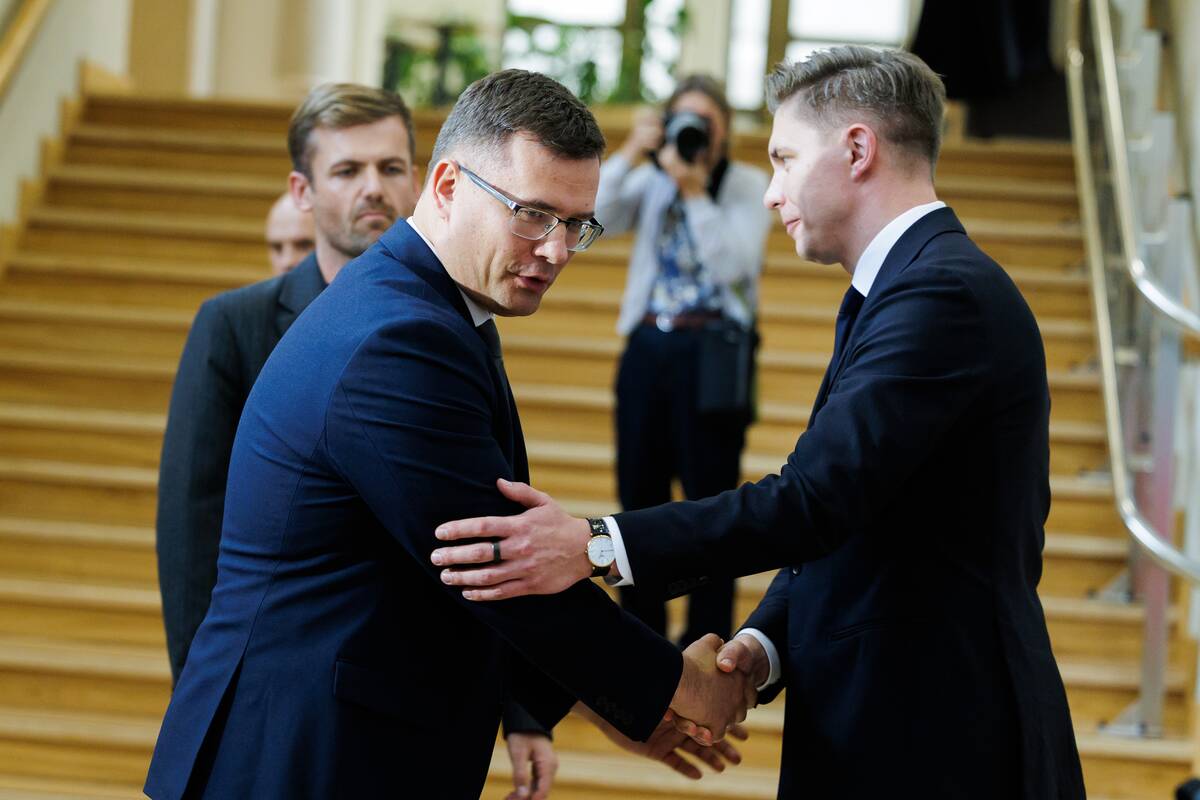 Laurynas Kasčiūnas (kairėje) ir Mindaugas Sinkevičius