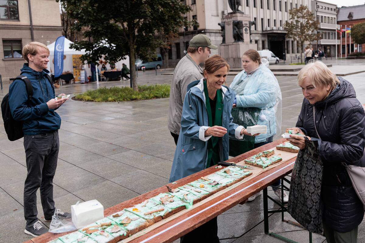 Obuolių pyrago rekordo fiksavimas