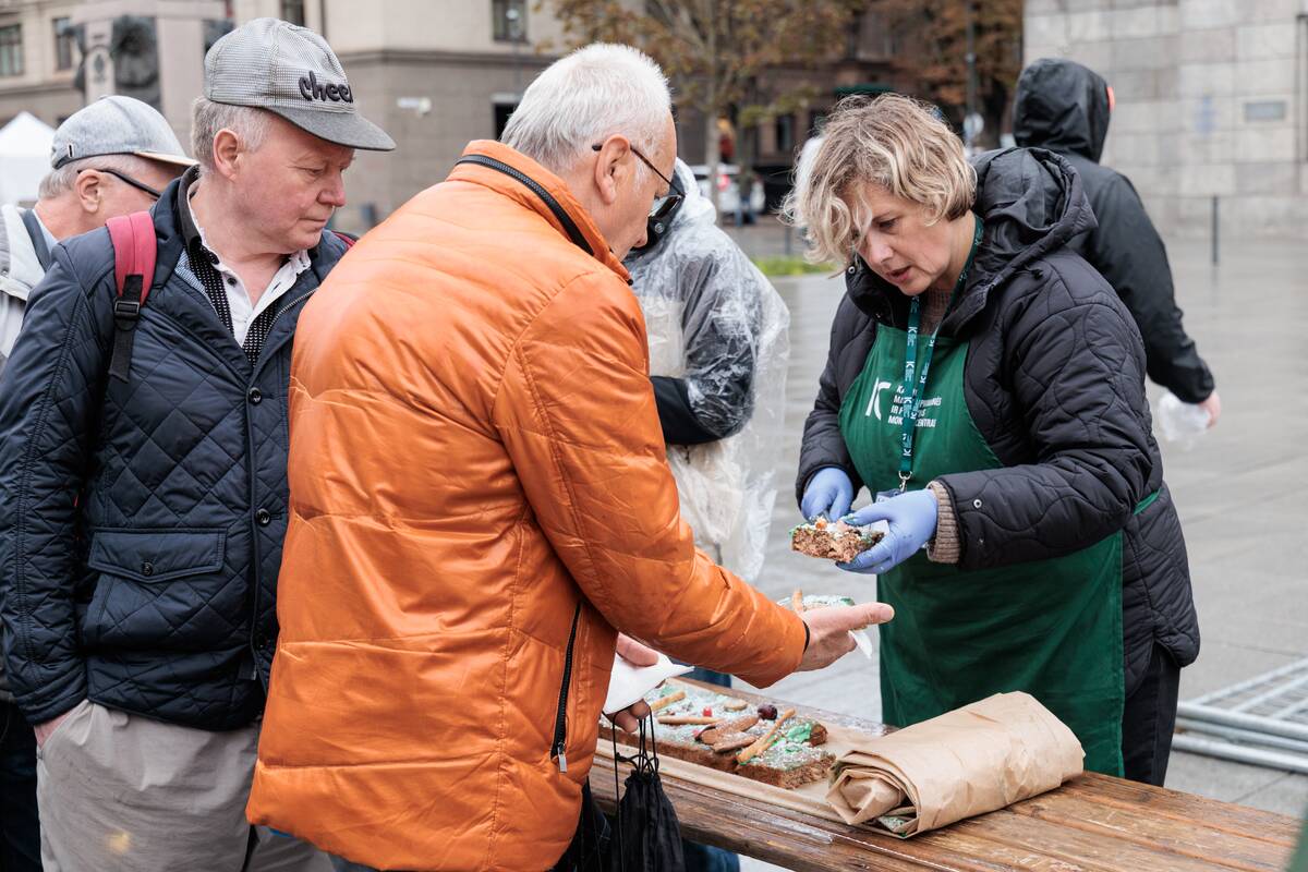 Obuolių pyrago rekordo fiksavimas