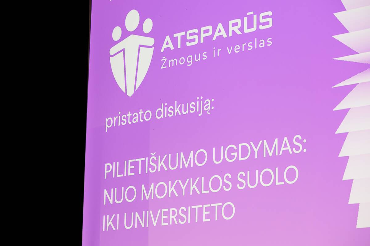 Diskusija „Pilietiškumo ugdymas: nuo mokyklos suolo iki universiteto“