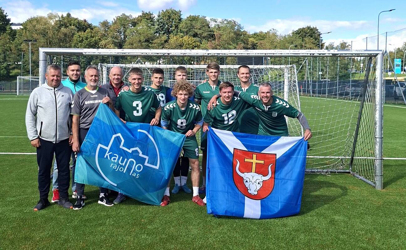 Pakartojo: Domeikavos seniūnijos vyrų futbolo 6x6 komanda apgynė praėjusiais metais Palangoje pirmą kartą iškovotą Lietuvos seniūnijų sporto žaidynių čempionų titulą.