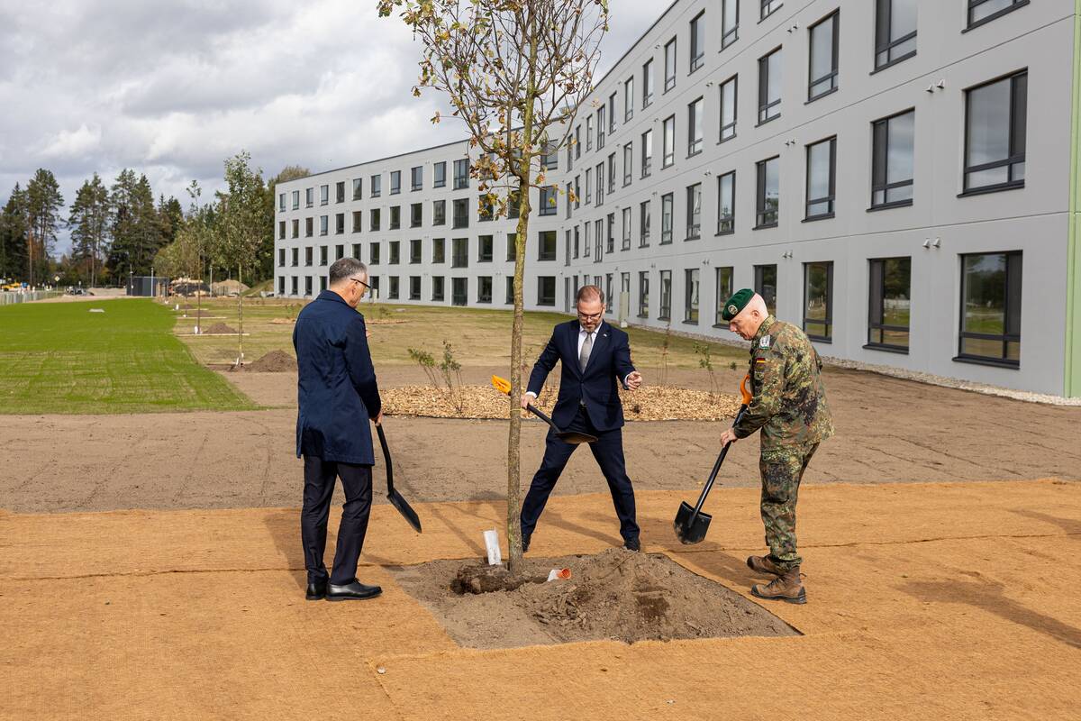  Rūdninkų karinio miestelio I etapo statybos darbų pristatymas