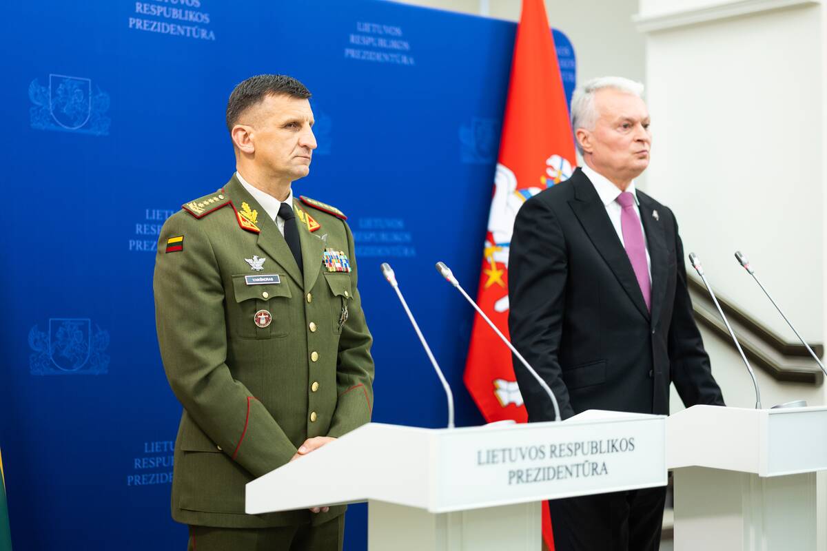 Spaudos konferencija po Valstybės gynimo tarybos posėdžio