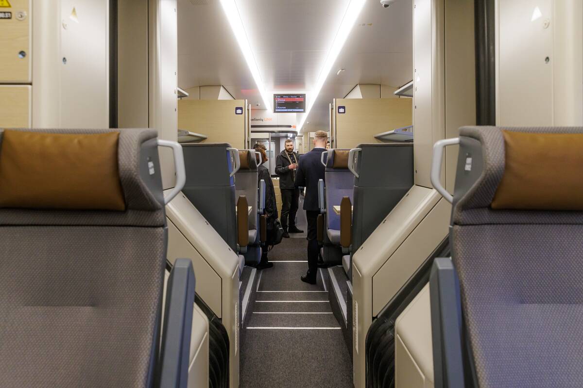 Pirmojo „Stadler“ traukinio kelionės renginys