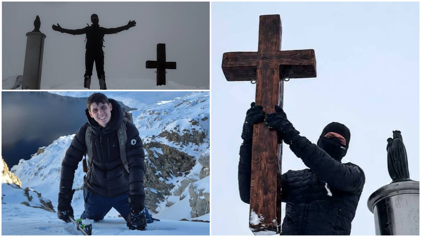 
<span>Vandalams sugadinus kryžių, 18-metis pagamino naują: tempė net keturiolika valandų</span>
