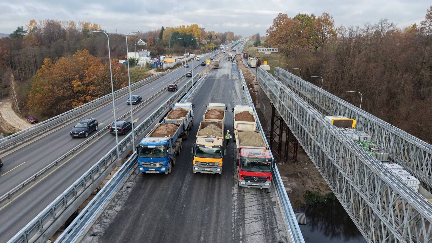 
<span>Nuo šeštadienio eismas per Kruną Kauno kryptimi vyks nauju tiltu</span>

