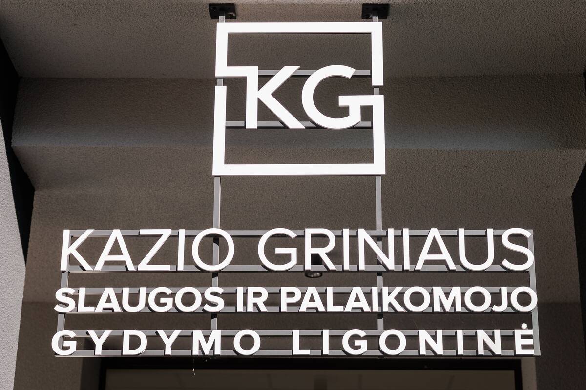 K. Griniaus slaugos ir palaikomojo gydymo ligoninės padalinio atidarymas