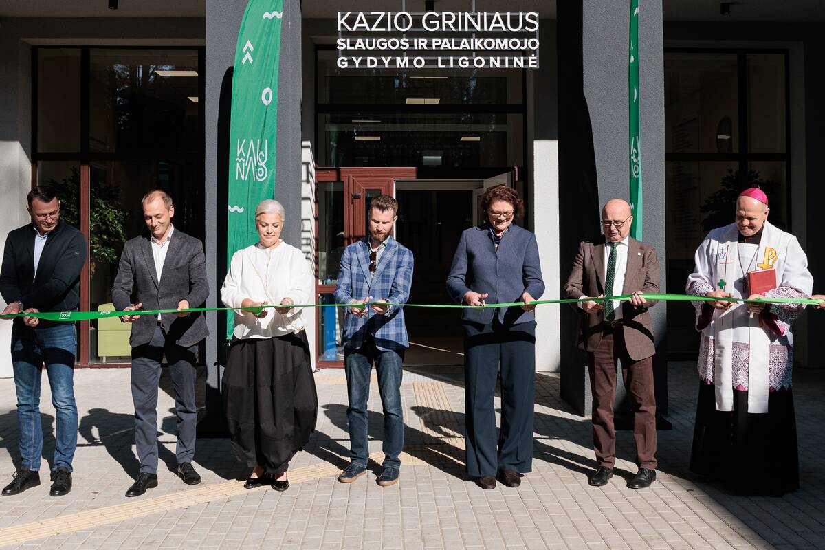 K. Griniaus slaugos ir palaikomojo gydymo ligoninės padalinio atidarymas