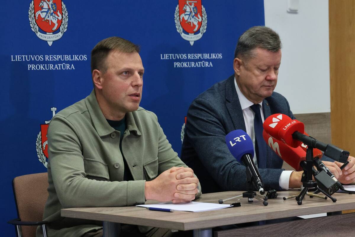 Spaudos konferencija apie baigtą ikiteisminį tyrimą dėl dviejų merginų nužudymo Kaune