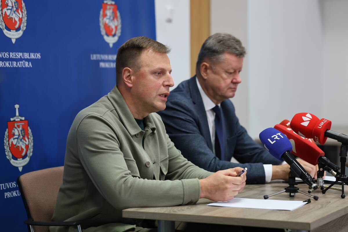 Spaudos konferencija apie baigtą ikiteisminį tyrimą dėl dviejų merginų nužudymo Kaune