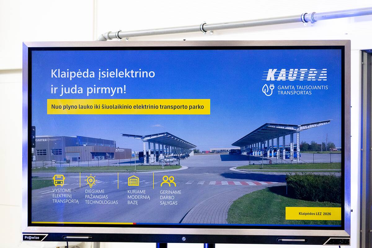 „Kautra“ atidarė elektrinių autobusų aptarnavimo centrą