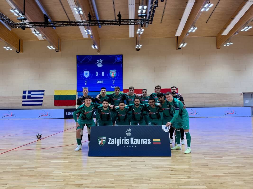 
<span>„Kauno Žalgiris“ UEFA Futsal Čempionų lygoje po atkaklios kovos sužaidė lygiosiomis</span>
