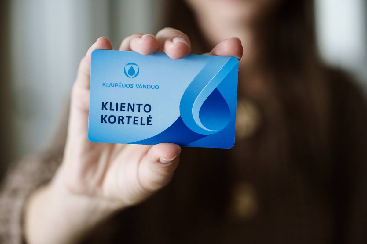 
<span>Klaipėdos rajono gyventojai už „Klaipėdos vandens“ paslaugas jau gali atsiskaityti kliento kortele</span>

