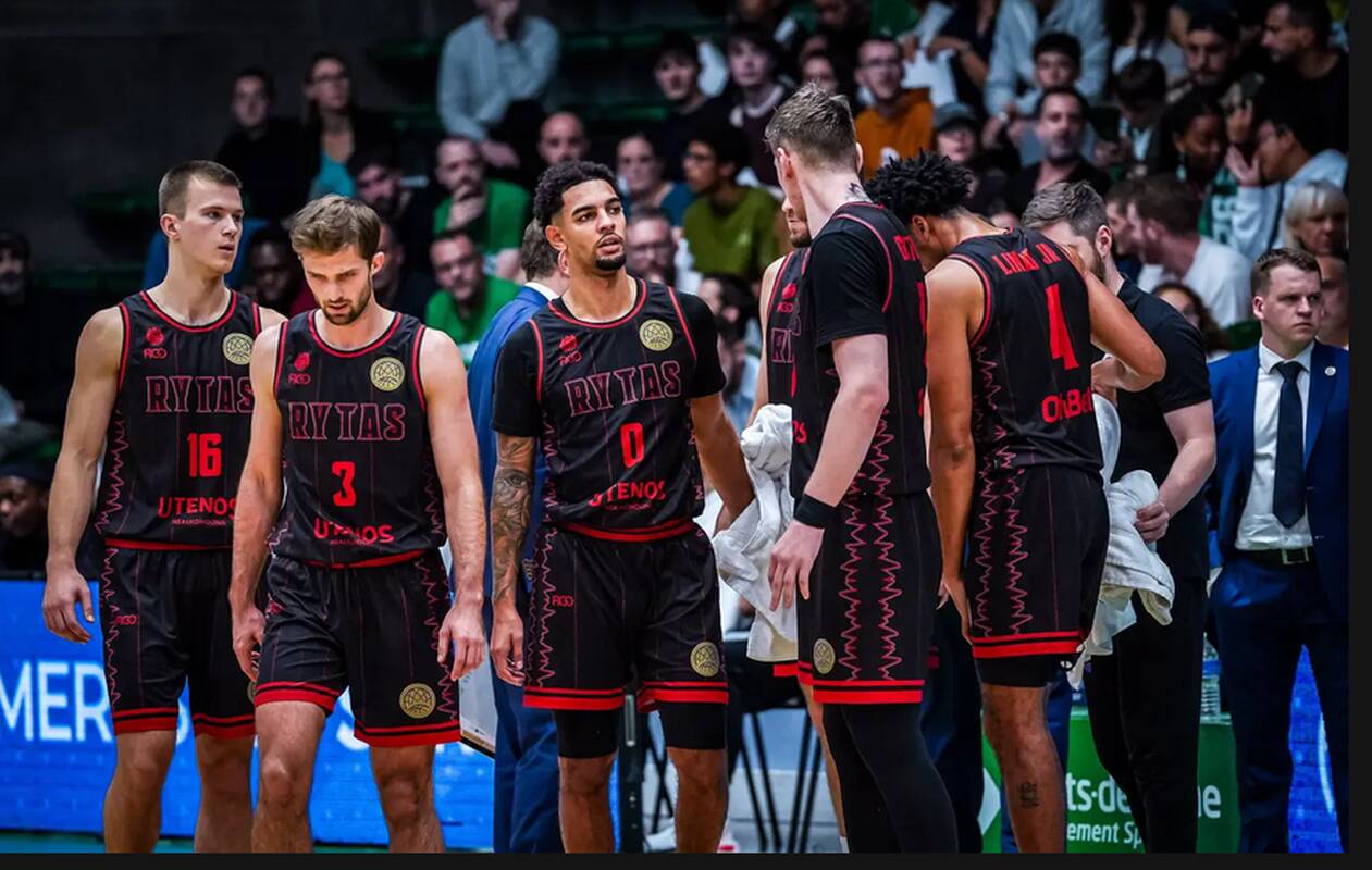 
<span>„Rytas“ krito prieš „Nanterre 92“ komandą</span>
