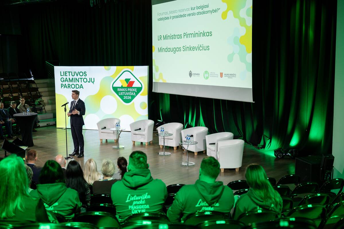 Forumas-diskusija „Maisto rezervas: kur baigiasi valstybės ir prasideda verslo atsakomybė?“