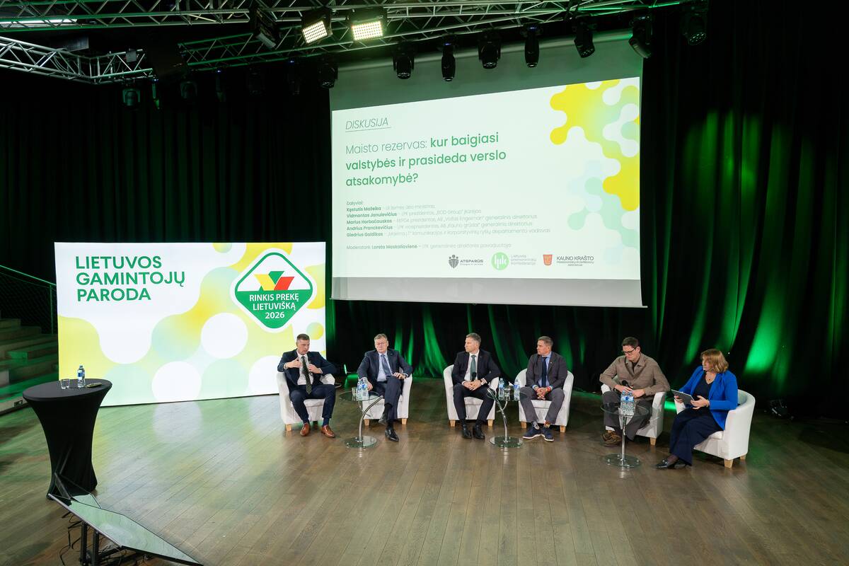 Forumas-diskusija „Maisto rezervas: kur baigiasi valstybės ir prasideda verslo atsakomybė?“