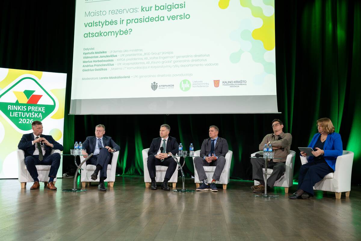 Forumas-diskusija „Maisto rezervas: kur baigiasi valstybės ir prasideda verslo atsakomybė?“