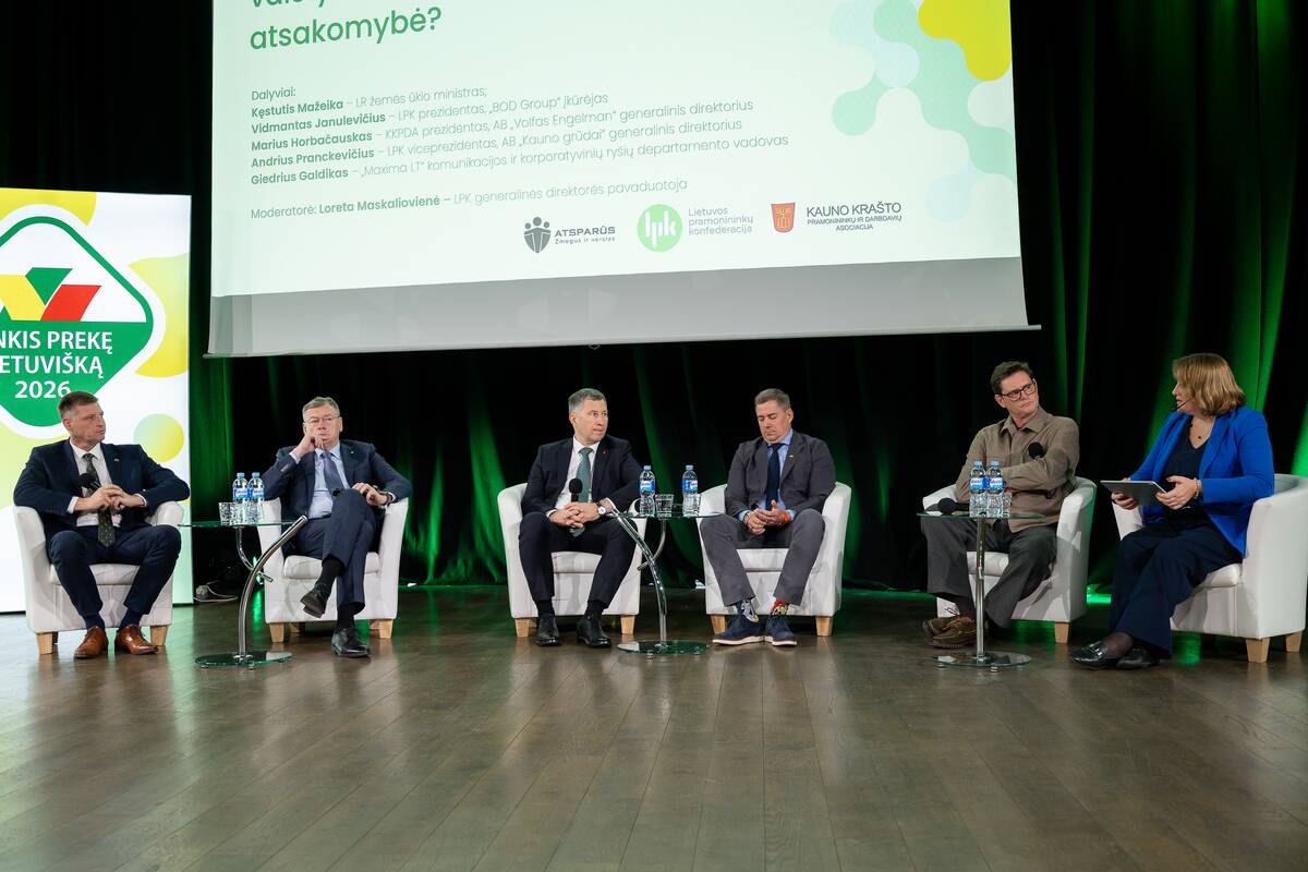 Forumas-diskusija „Maisto rezervas: kur baigiasi valstybės ir prasideda verslo atsakomybė?“
