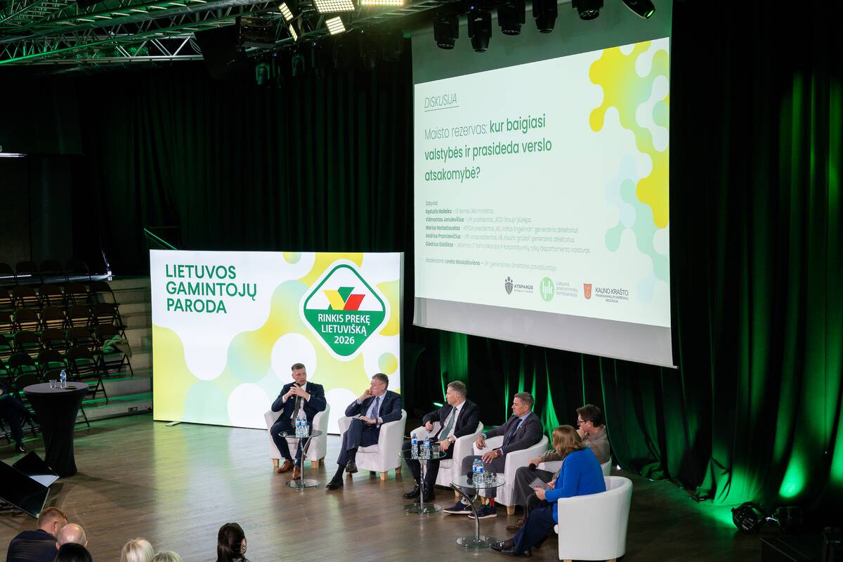 Forumas-diskusija „Maisto rezervas: kur baigiasi valstybės ir prasideda verslo atsakomybė?“