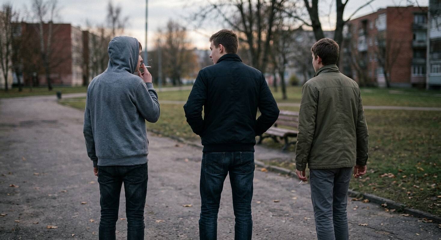 Nemalonumai: klaipėdiečiai pakraupę dėl nepilnamečių elgesio – paaugliai rūko viešose vietose nesislapstydami.