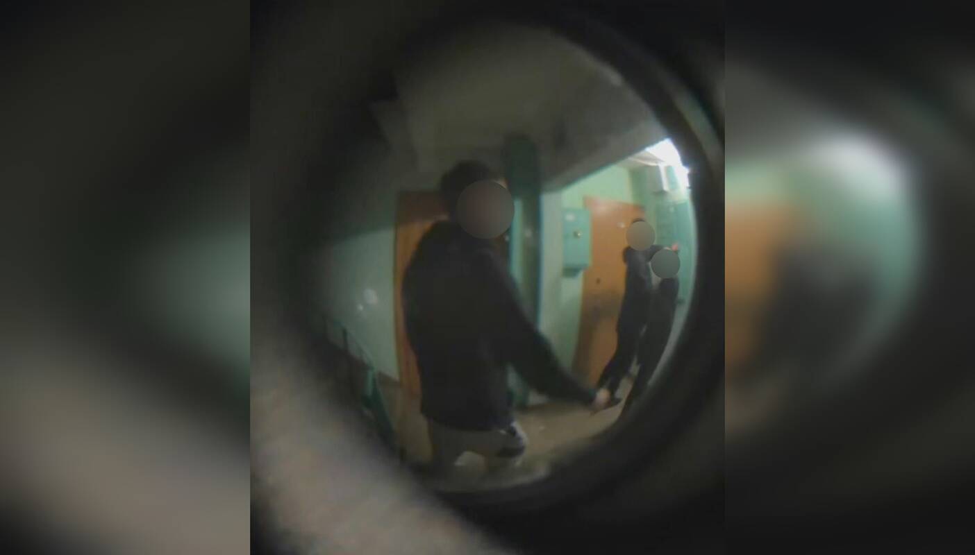 Veiksmas: gyventojas užfiksavo tris jaunuolius, siautėjusius Sulupės gatvės namo laiptinėje.
