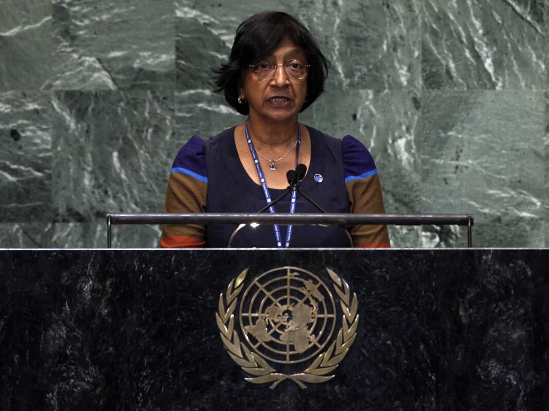 
<span>Nobelio taikos premijos laureate tapo Navanethem Pillay</span>
