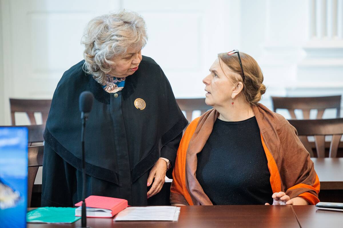 Erika Švenčionienė ir advokatė Svetlana Naidenko