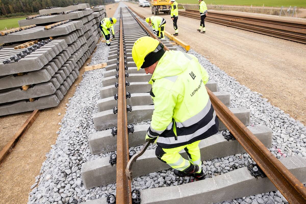  „Rail Baltica“ europinės vėžės bėgių tiesimas