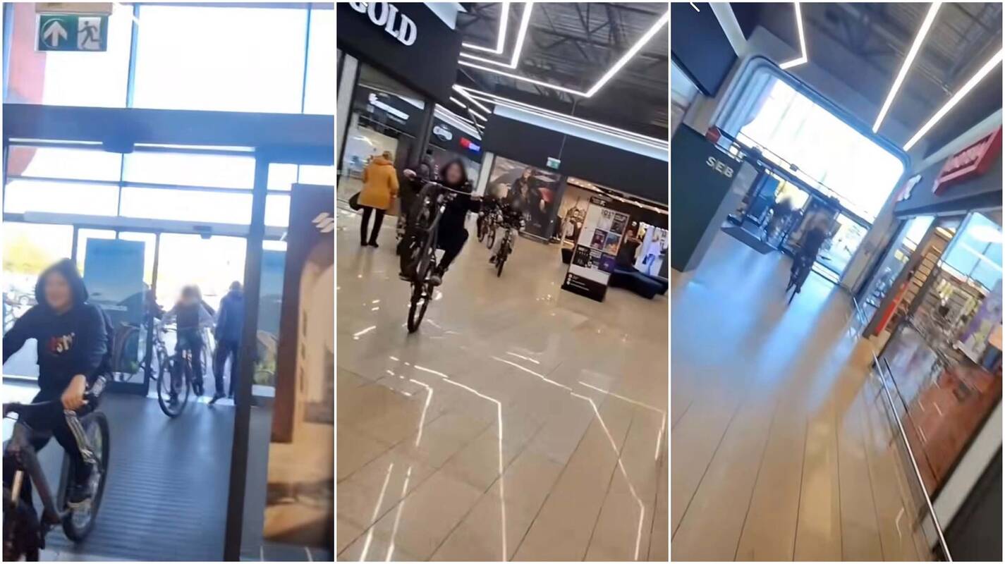 
<span>Vaizdo įraše – vaikų šėlsmas: į prekybos centrą – dviračiais</span>
