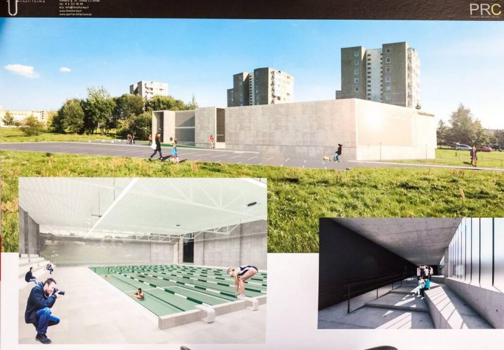 Aptartas būsimo Fabijoniškių baseino projektas