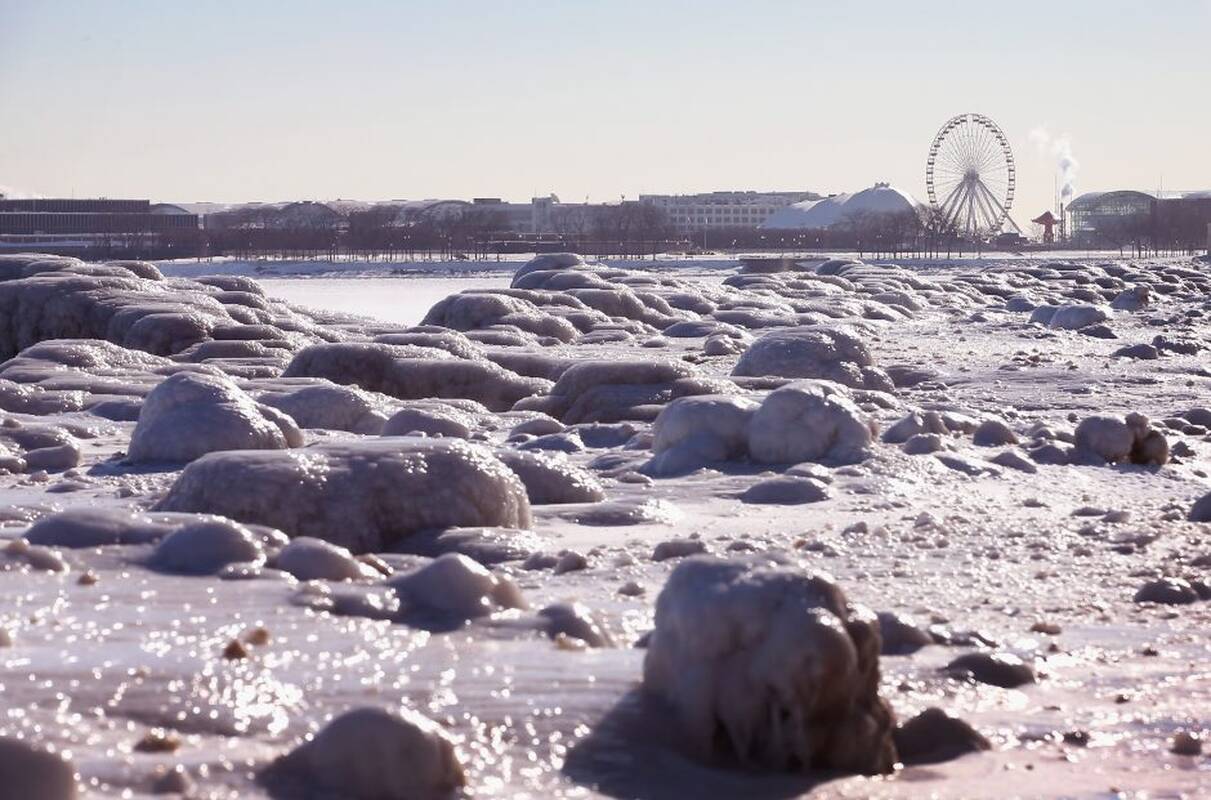 Šaltis kausto ir Čikagą